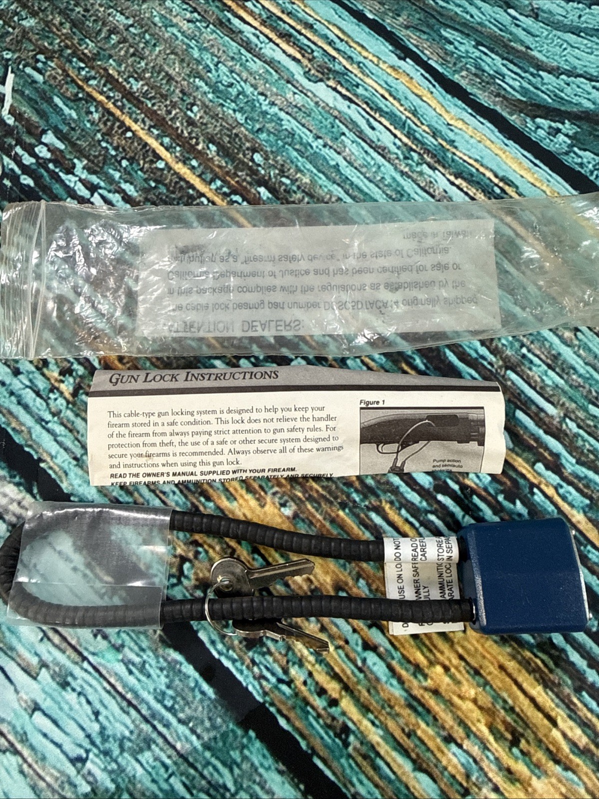 Gun Safety Cable Locks with Keys AL14-4PTACA14 12-05 Cablelock Lock