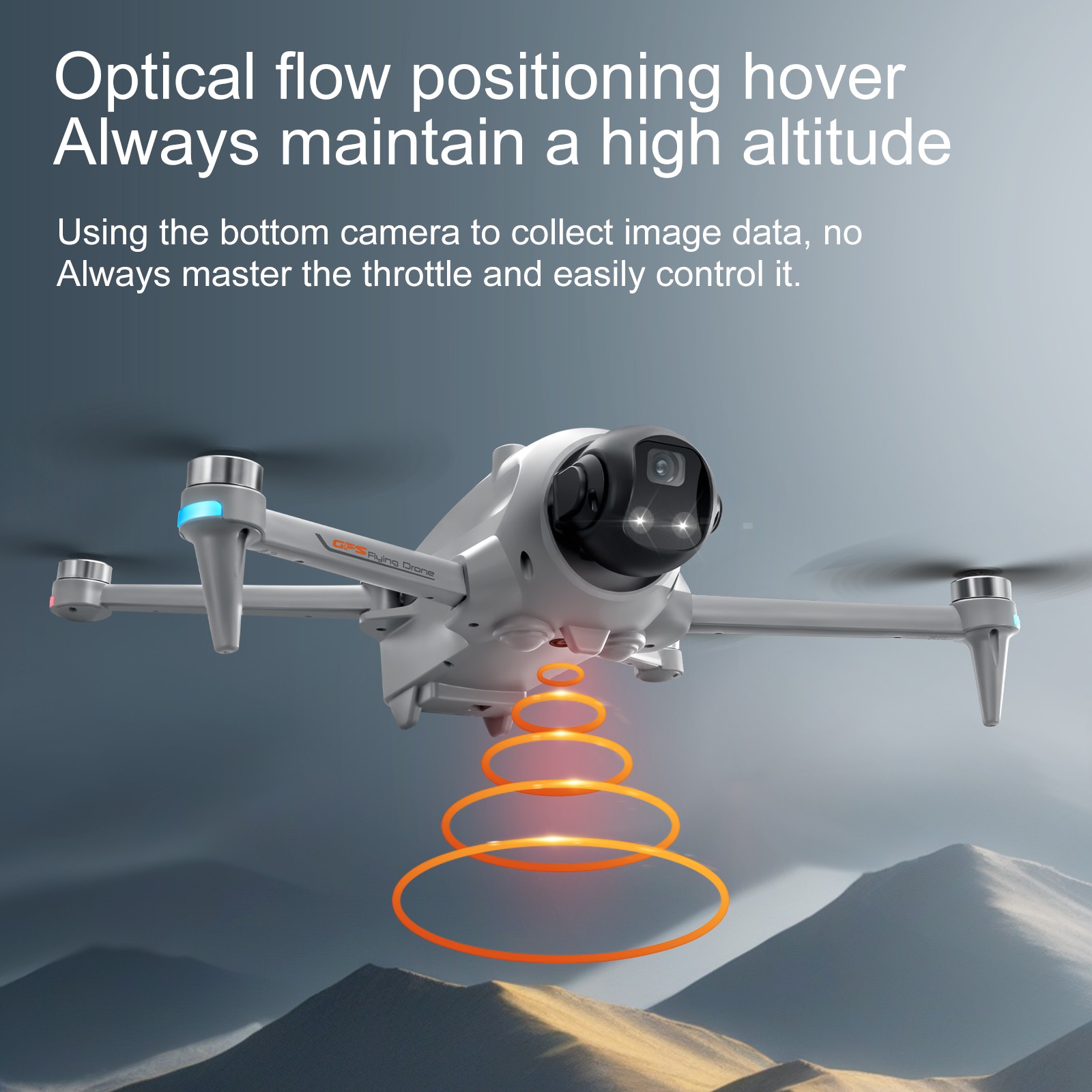 YL059 GPS Return Drone 4K Camera Lightweight Foldable FPV Transmission w/ Screen