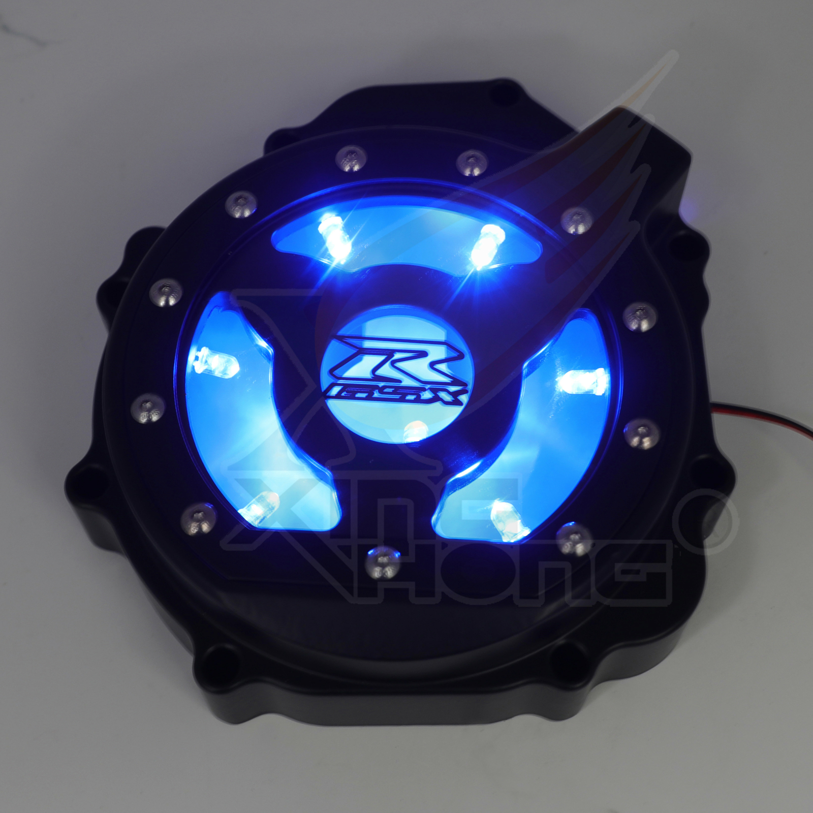 Blue LED See Through Clear Engine Stator Cover For SUZUKI GSXR1000 2005-2008