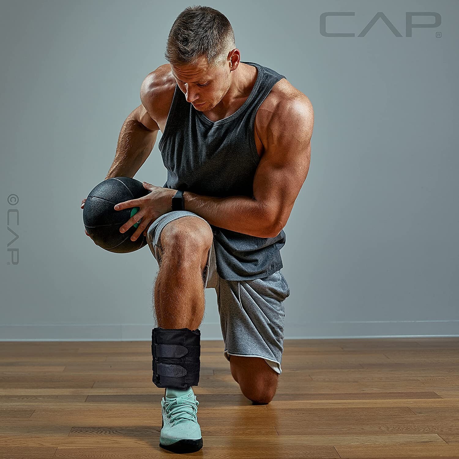 20lbs Adjustable Arm Leg Weights Wrist Ankle Exercise Gym Workout Training Black