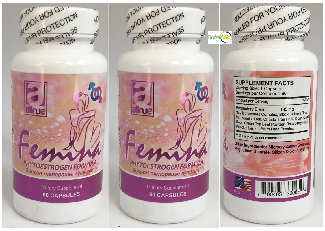 Femina Phytoestrogen Formula 180Cap Control Menopause Woman Menopausia Feminelle
