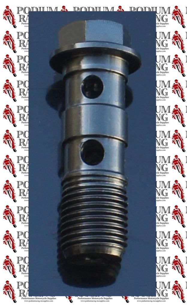 DUCATI BLACK TITANIUM BREMBO DOUBLE BANJO BOLT