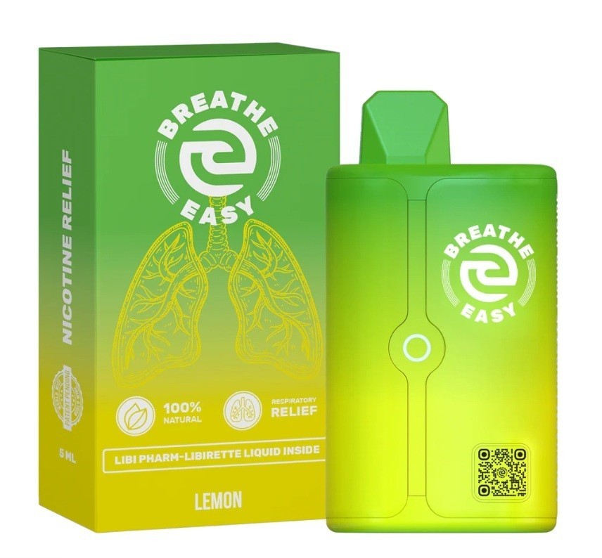 Lemon Puffer— Quit Smoking— Respiratory Relief —Raw Vegan —Natural (1-Unit) 5 ml