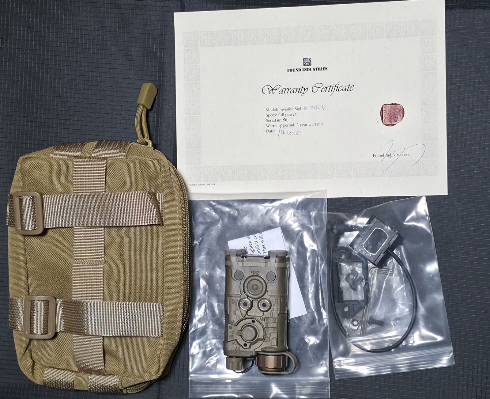 InvisibleSight / Found Industries MK5 NGAL GREEVis, VCSEL, Crane, Waterproof NEW
