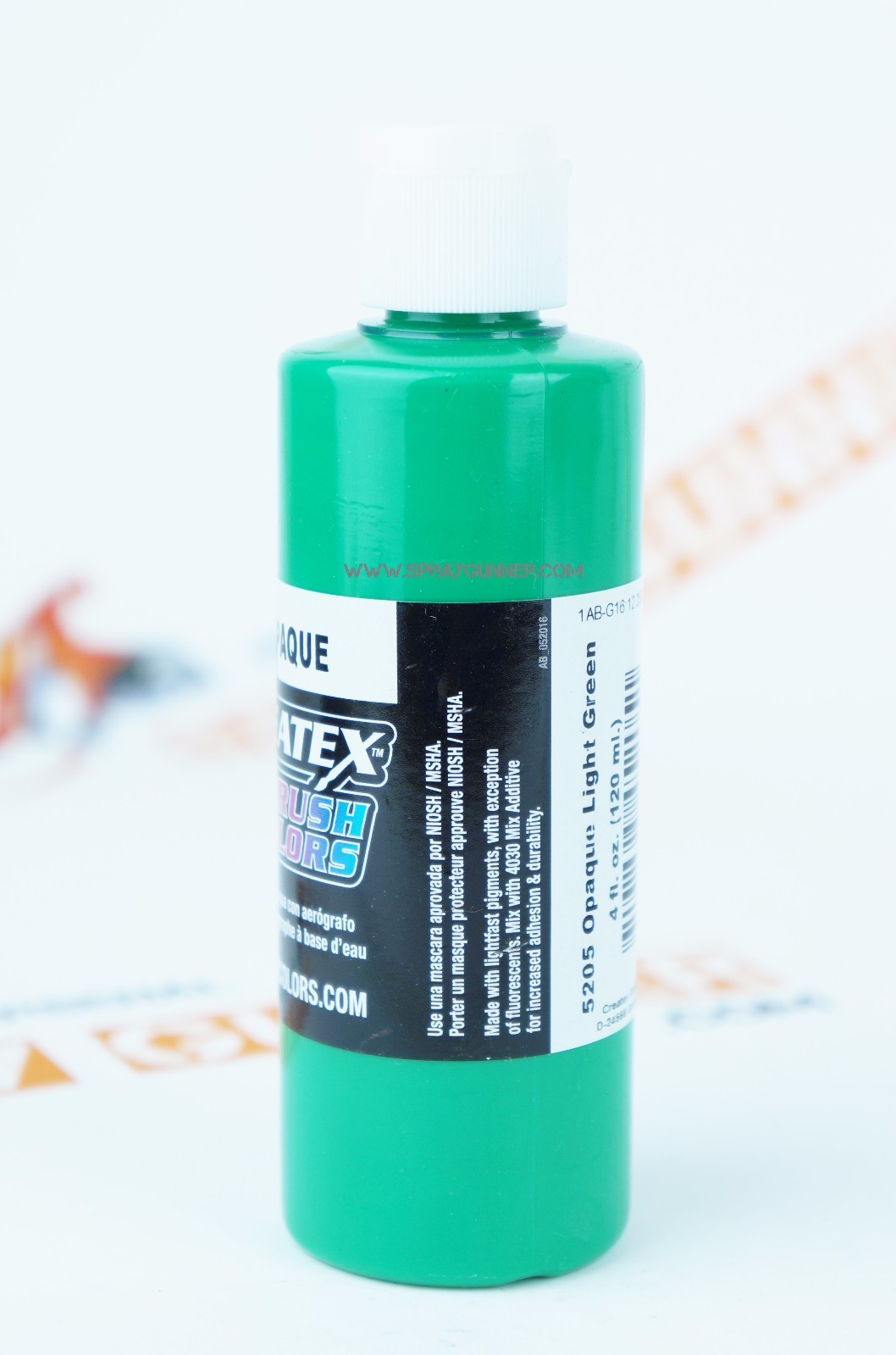 Createx Airbrush Colors 5205 Opaque Light Green 4oz. water-based paint