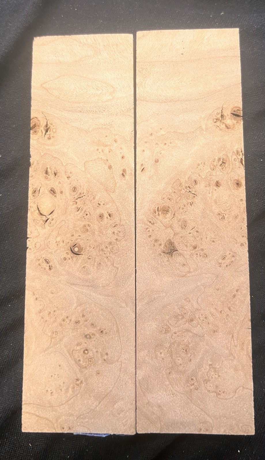 maple burl knife scales wood