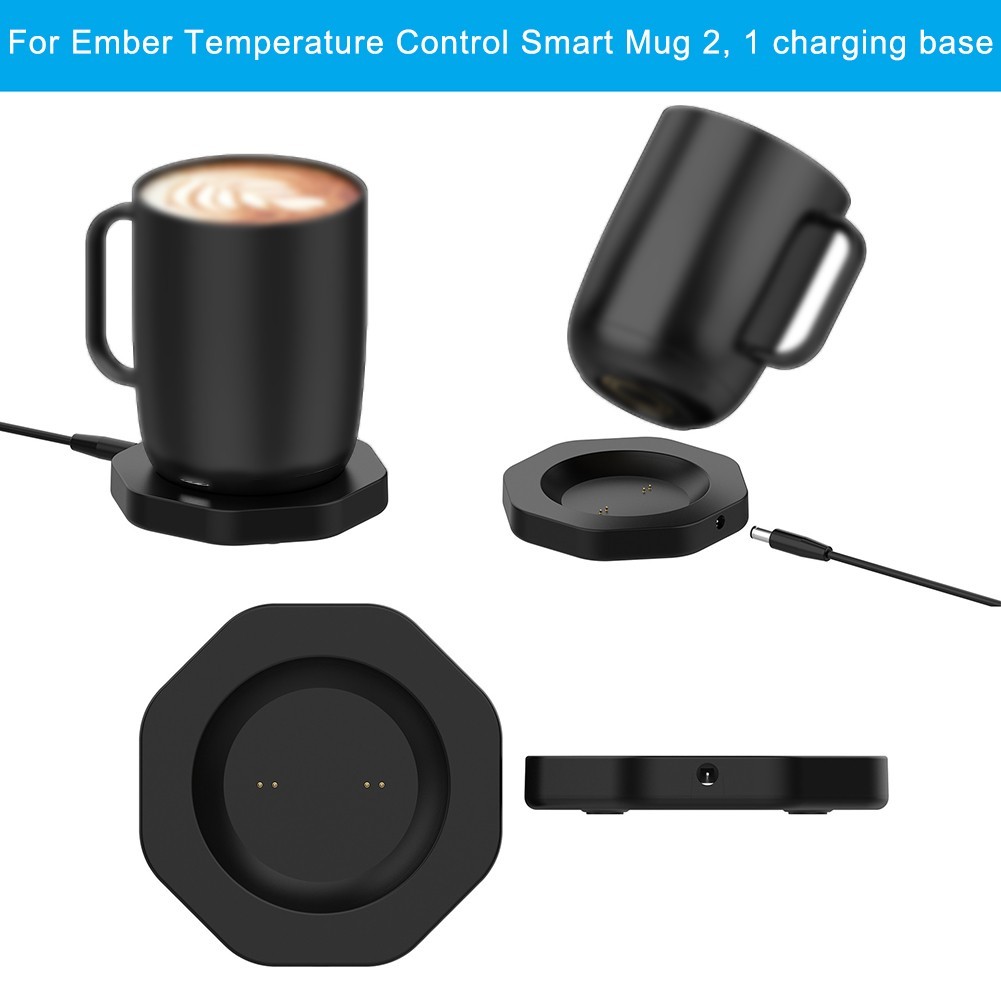 For Ember Smart Mug Charging Black Compact Efficient Charging Base