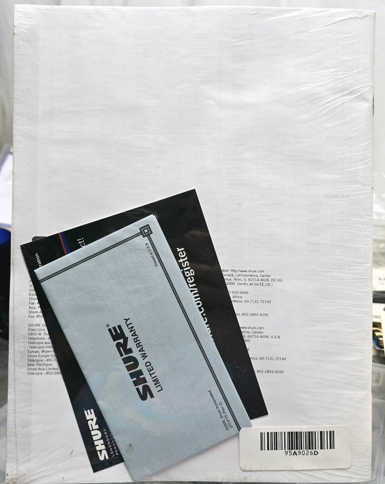 New SHURE SLX Wireless System Operation Manual