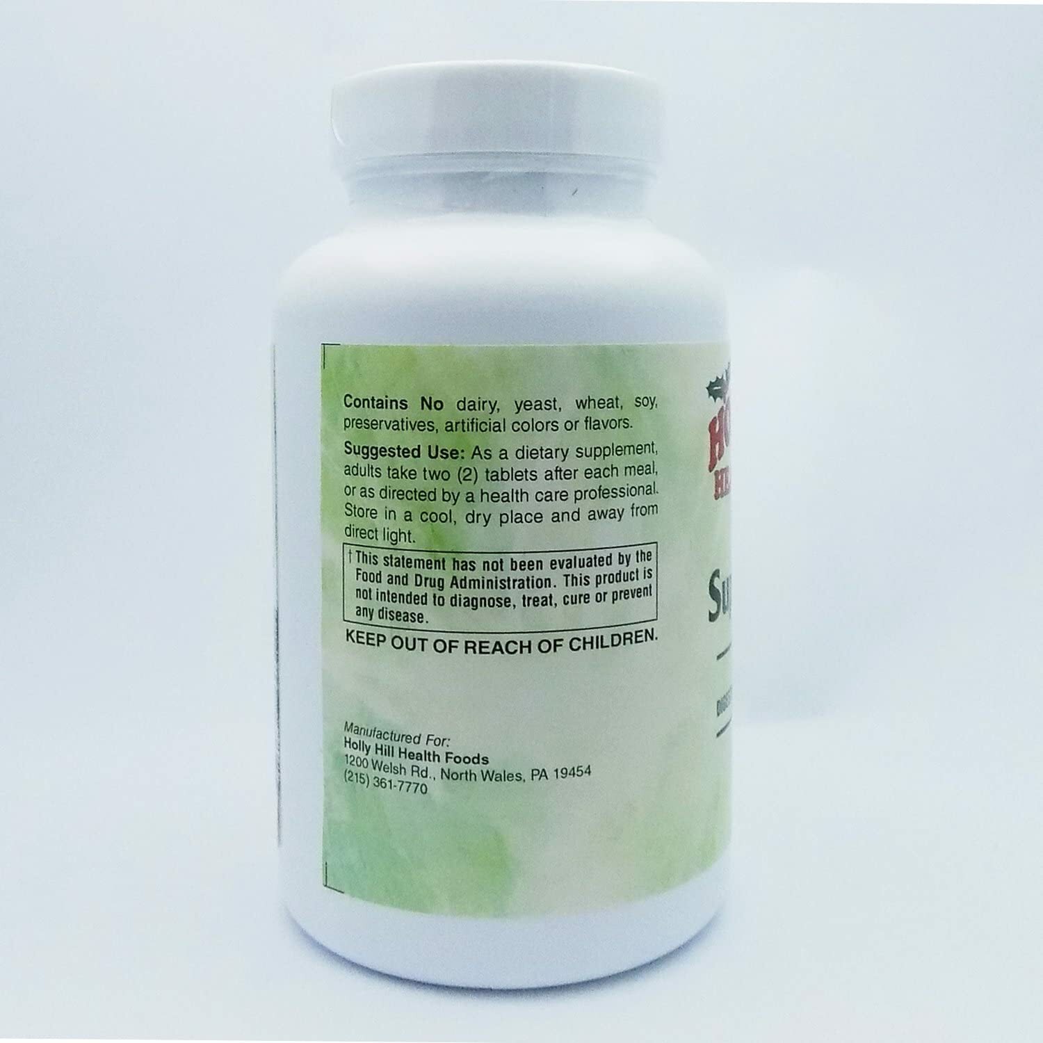 Holly Hill Health Foods, Superzymes, 180 Tablets
