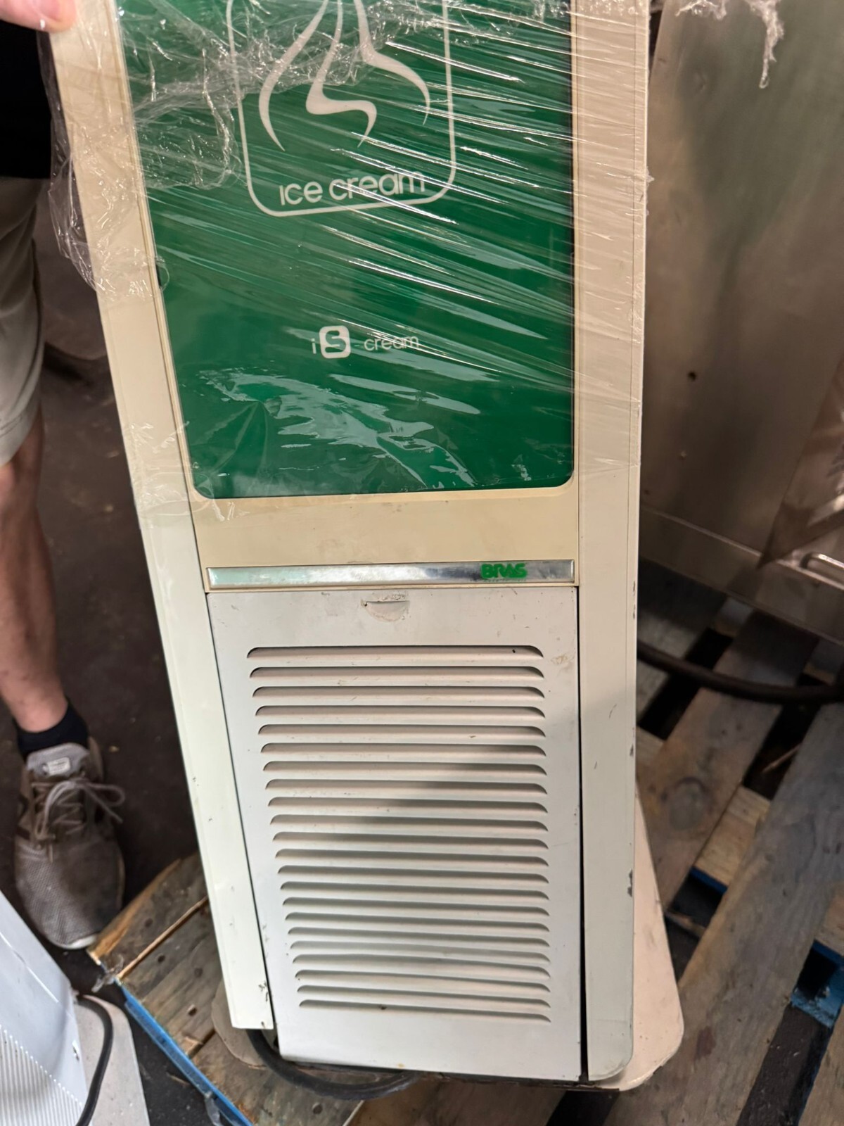 brass single  ice cream machine