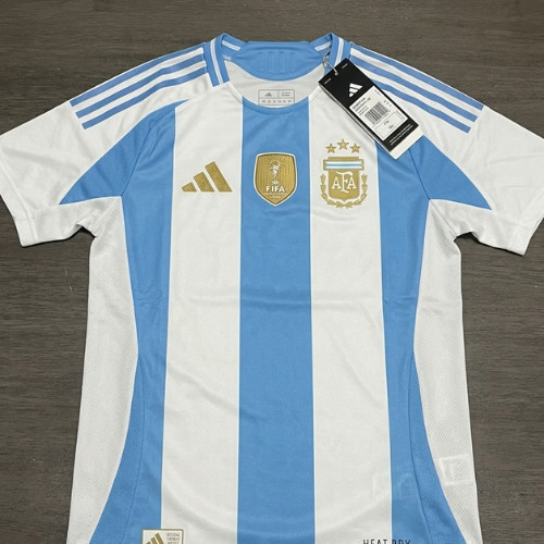 Adidas Argentina 2024 Copa América Home Jersey Soccer Shirt Blue/White Mens New