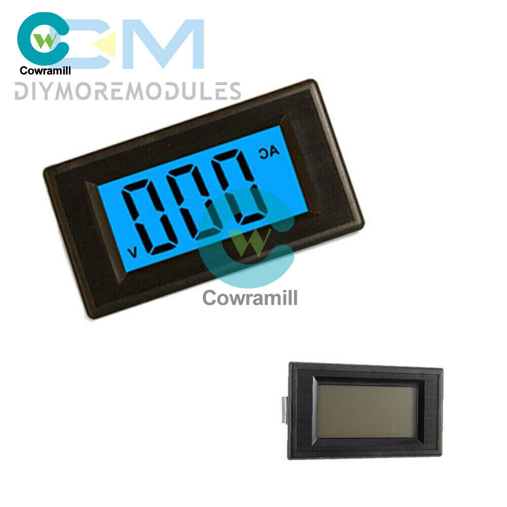 Blue LCD AC 0-500V Voltmeter Panel 2/4-Wire Digital Alternating Voltage Meter