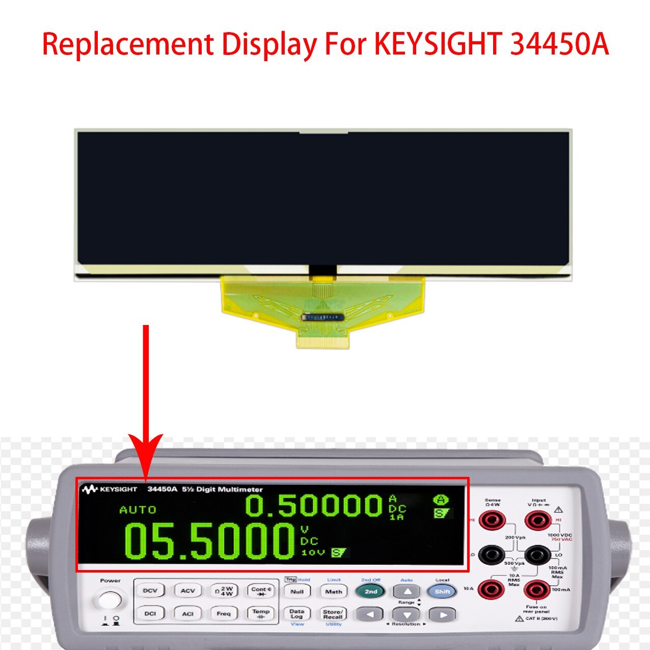 5.5 Display LCD Oled For Keysight Agilent 34450A Lcd Display Replacement repair