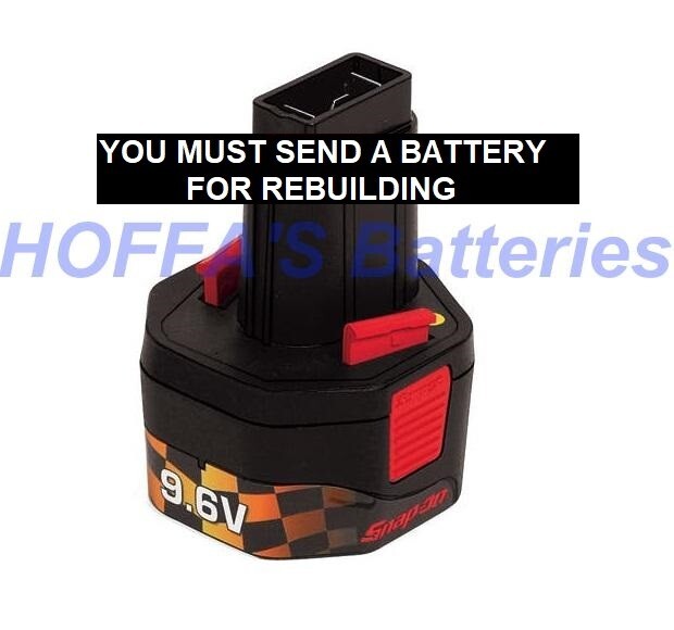 SNAP ON CTB3092 9.6 VOLT BATTERY REBUILDS GOES TO 💥NI-Mh 💥