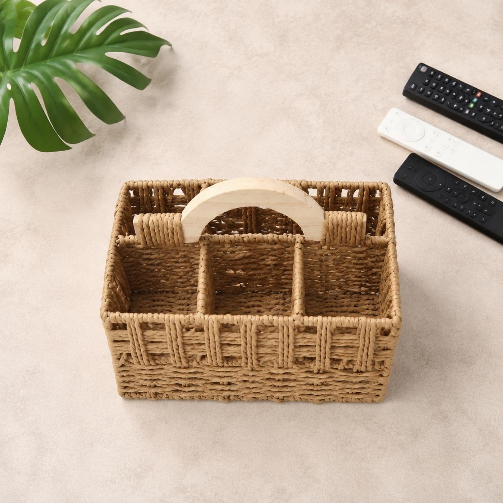Woven Rope Storage Container Handwoven Rope Storage Container with Handle