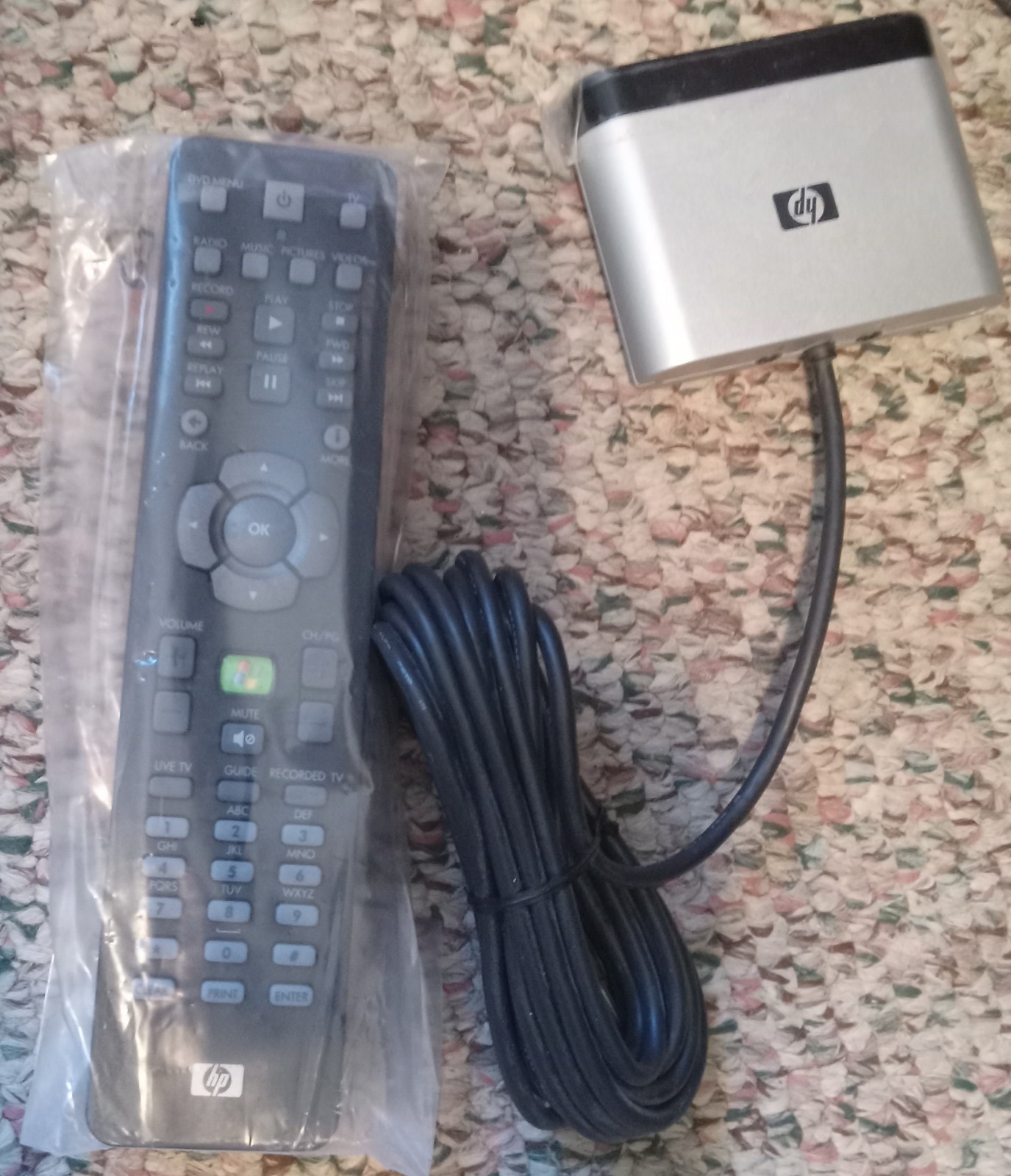 HP 5188-1667 USB IR Receiver w/ Media Center Remote RFO-HF-HP Windows MCE