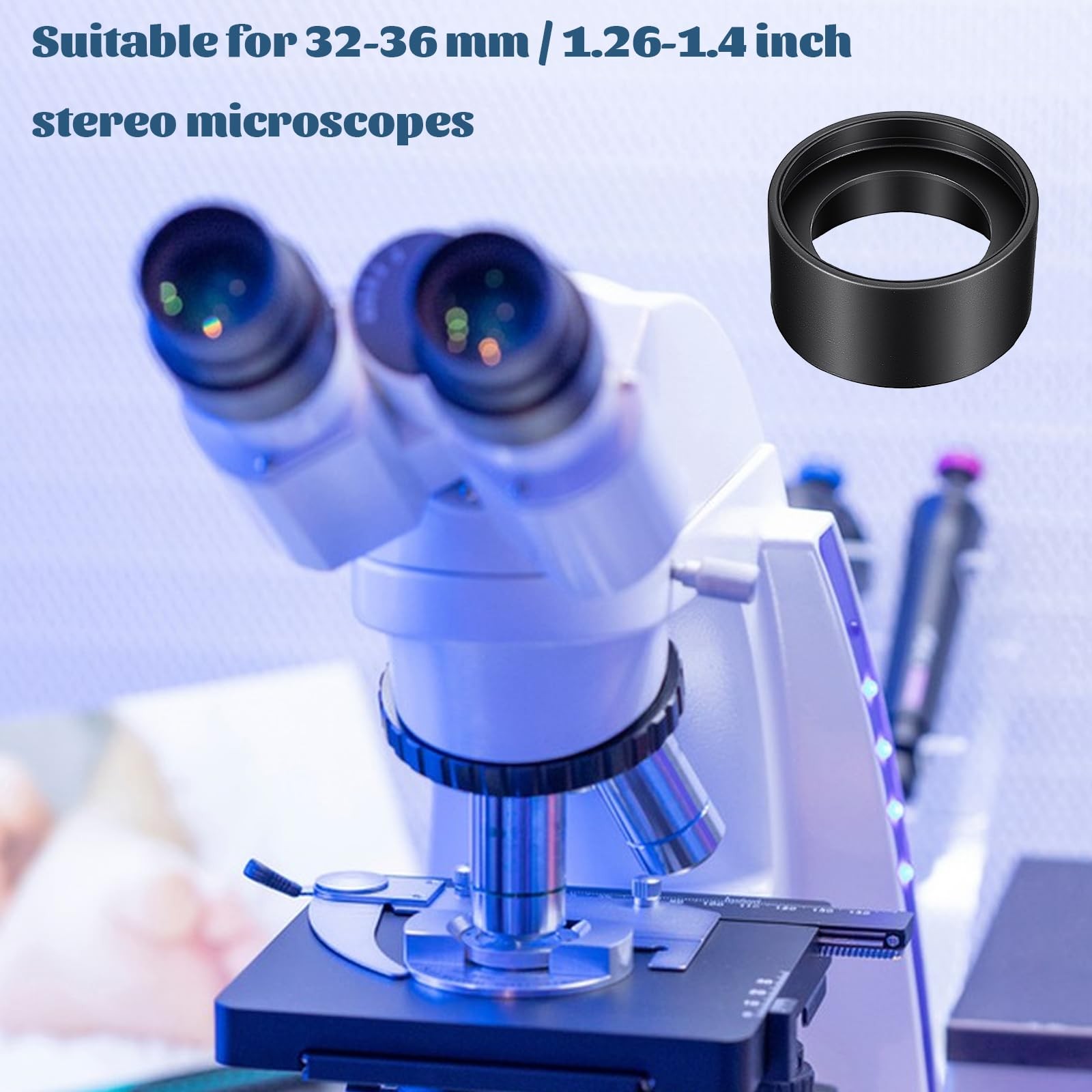 2 Pcs Eyepiece Cover, Binocular Eye Cups Replacement Guard, Industrial...