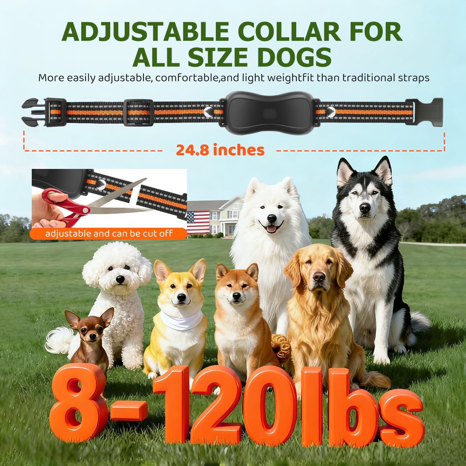 Shock Collar for Dog - 3300FT Dog Shock Collar with Remote, IP67 Waterproof T...