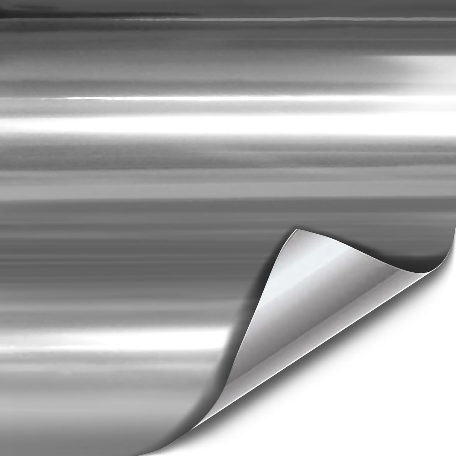 Silver Chrome Vinyl Wrap Roll Mirror Finish Air Release Car Wrap 73 chars