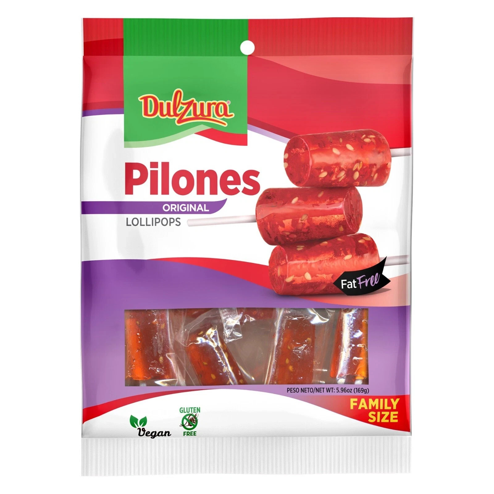 Dulzura borincana pilones lollipops  5.9 oz