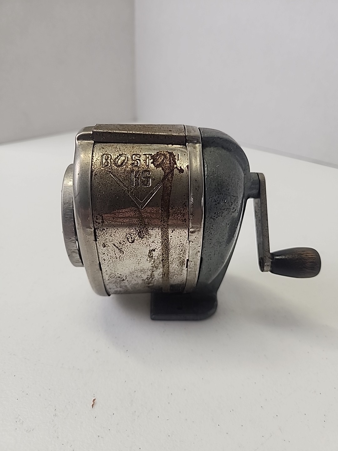 Vintage BOSTON KS 8 Hole Manual Pencil Sharpener - Desk, Wall