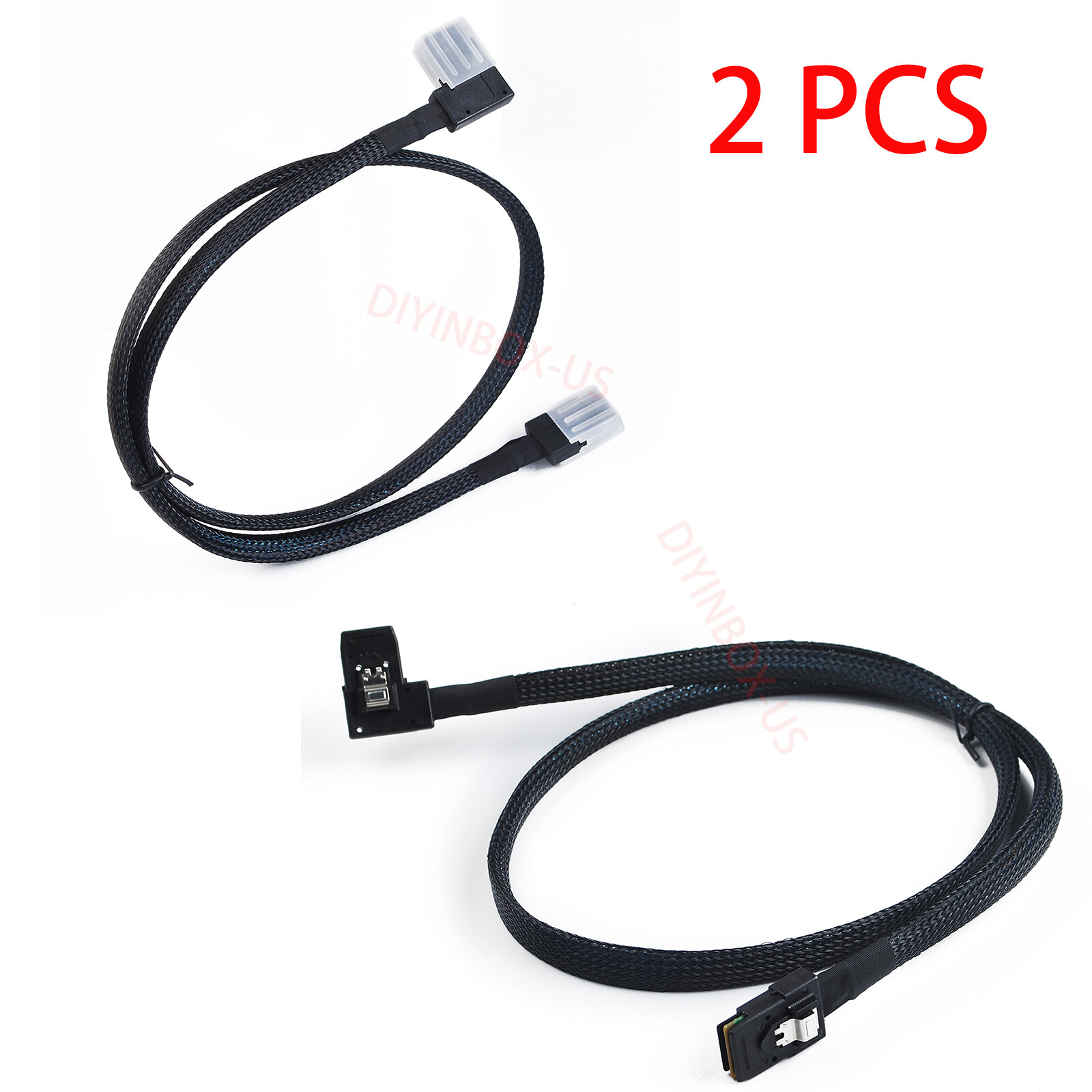 2PCS SAS-A SAS-B Sata Raid Controller Cable For DELL PERC H700 R610 R710 0.8M US
