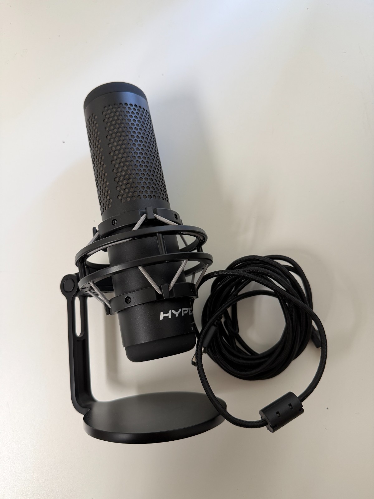 HyperX QuadCast S RGB USB Condenser Microphone – Cable & Stand