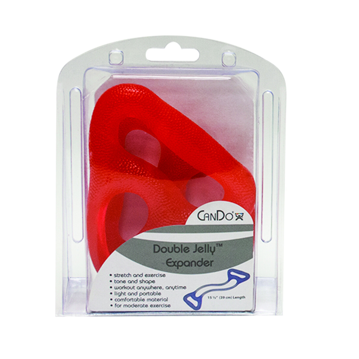 CanDo Jelly Expander Double Exerciser - red - light