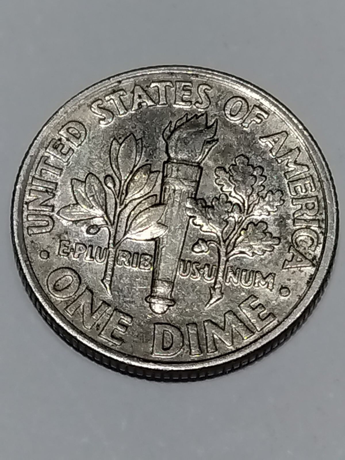 1996 P Roosevelt Dime Misaligned Die Obverse Error Rail road edge left