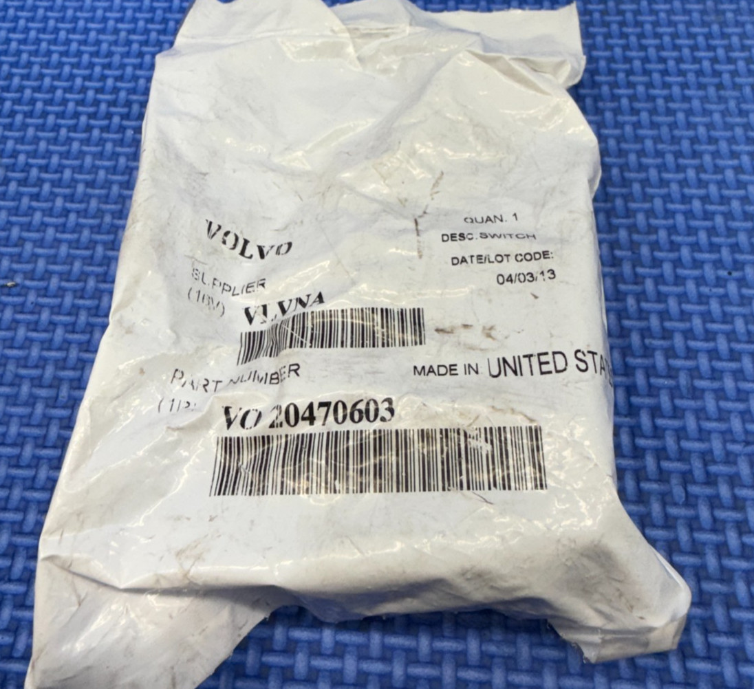Genuine OEM Volvo 20470603 Frame Lift Air Suspension Dump Switch