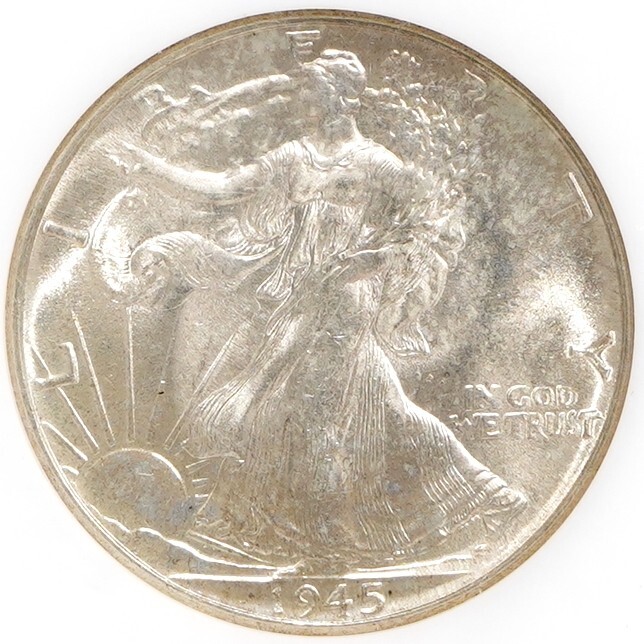 1945 (P) Walking Liberty Half Dollar NGC MS-65