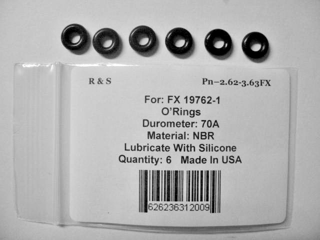 6 FX 19762-1 O-rings / R&S 2.62-3.63FX-6