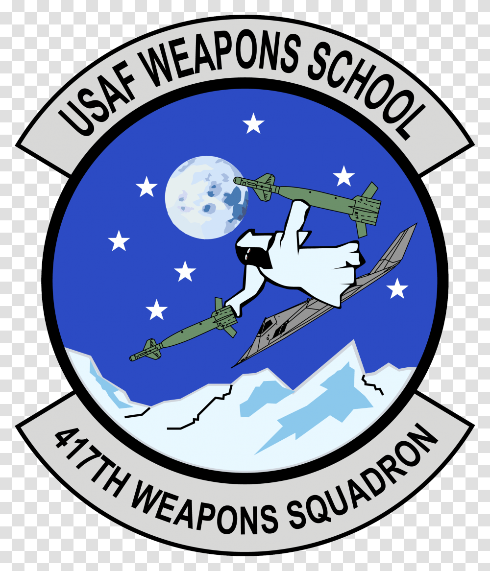 USAF 417th Weapons Squadron (Weapons School) Self-adhesive Vinyl Decal