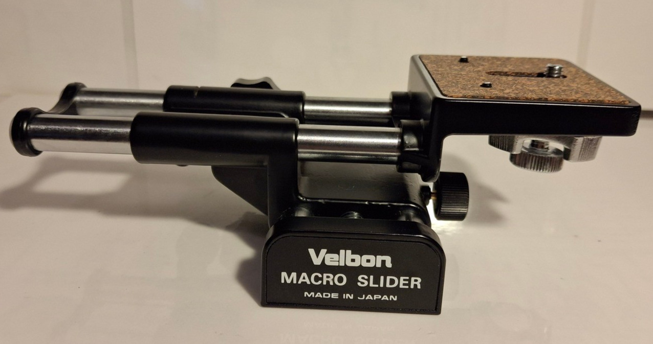 Very Nice Velbon Macro Slider Focusing Stage Tripod Head Rail From JAPAN