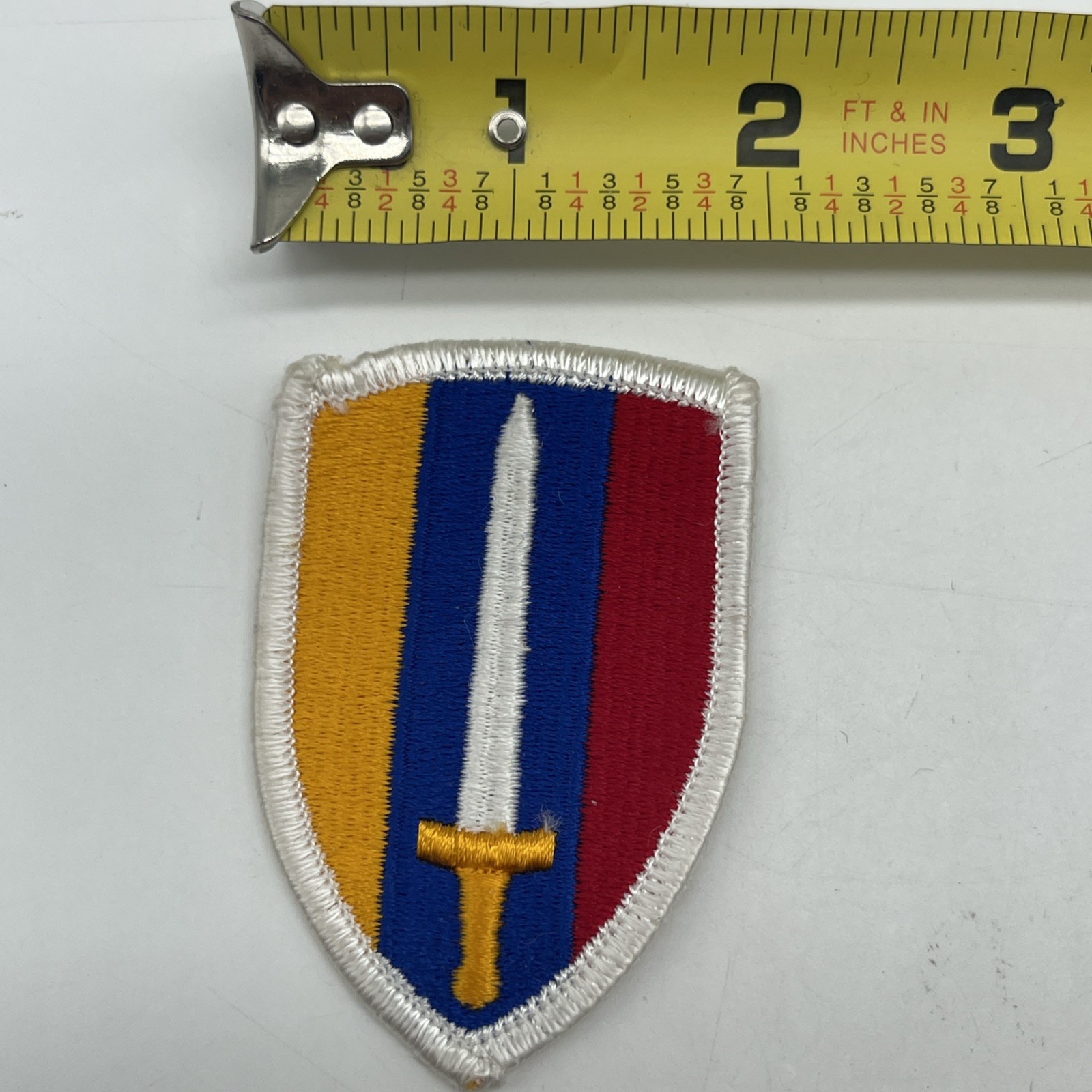 U.S. Military Army Forces In Vietnam Patch Insignia Full Color Sword Merrowed