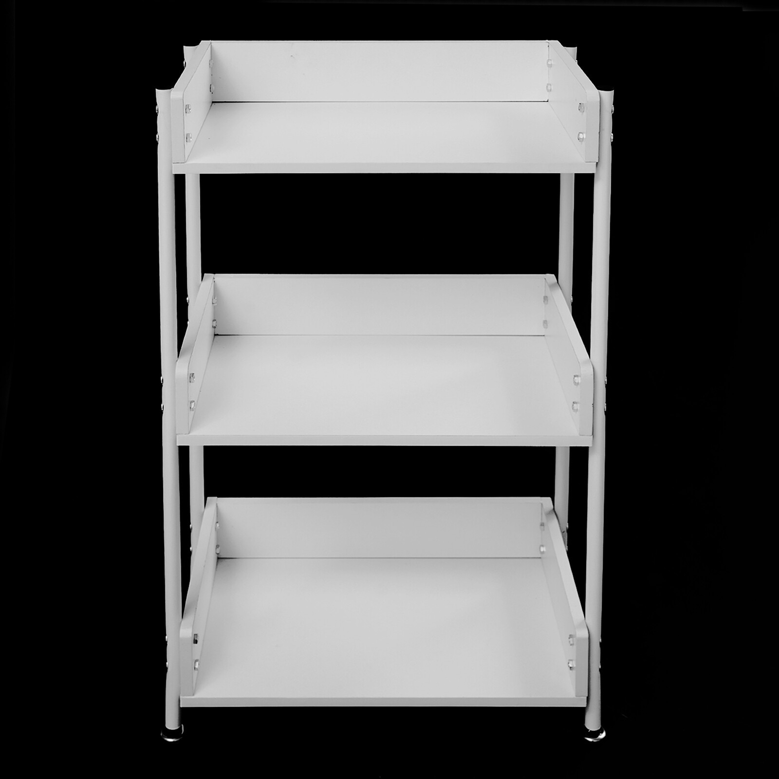 3 Tier Portable Bookshelf Bookcase For Small Space Dorm Open Three Shelf Display