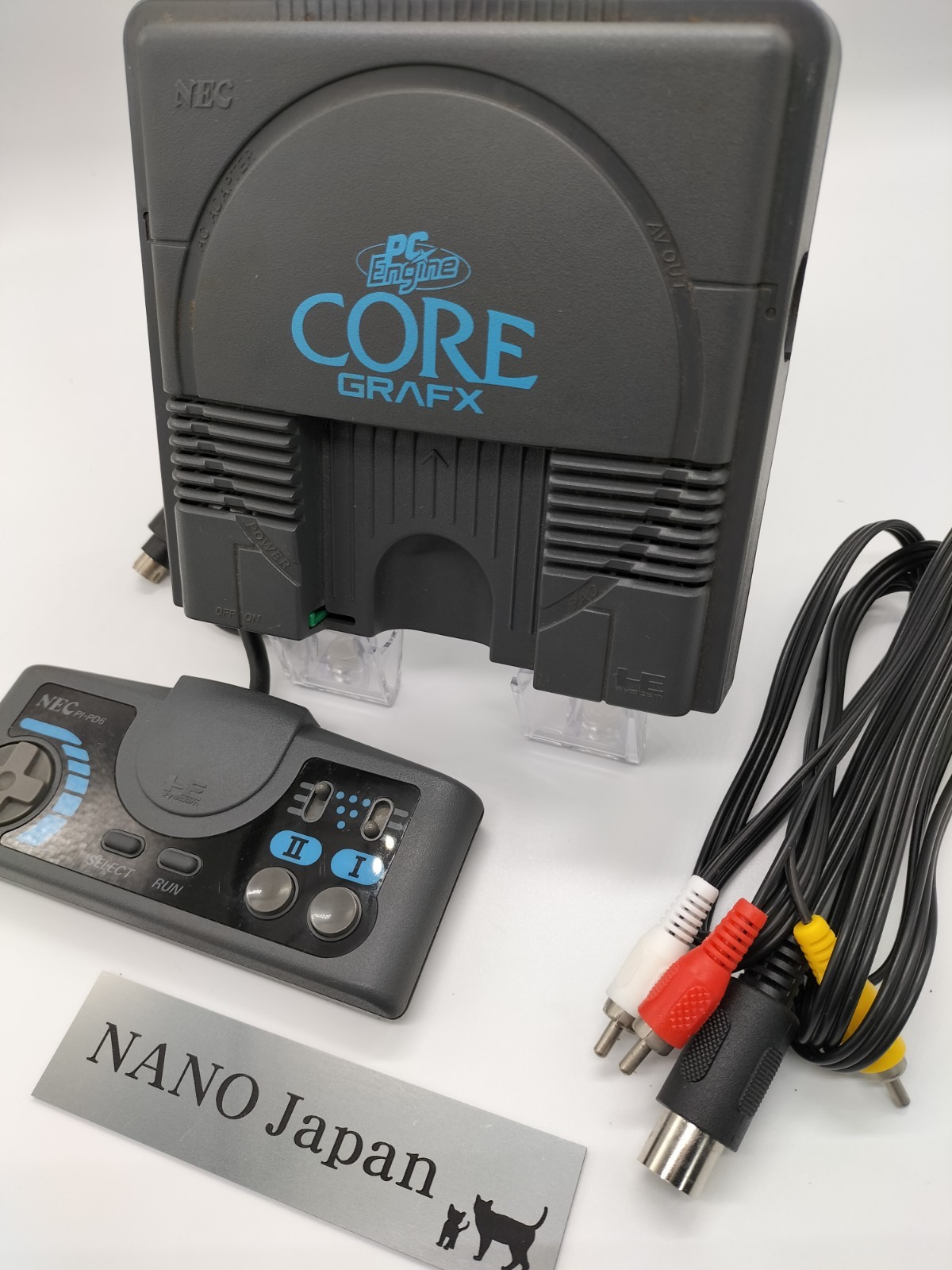 NEC PC Engine Core Grafx PI-TG3 Console - Tested Working -Selectable accessories