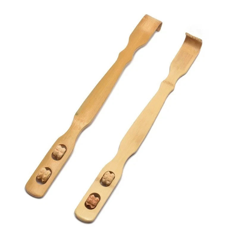 Bamboo Back Scratcher Massage Stick Anti Itch Body Scratching Rake Massager