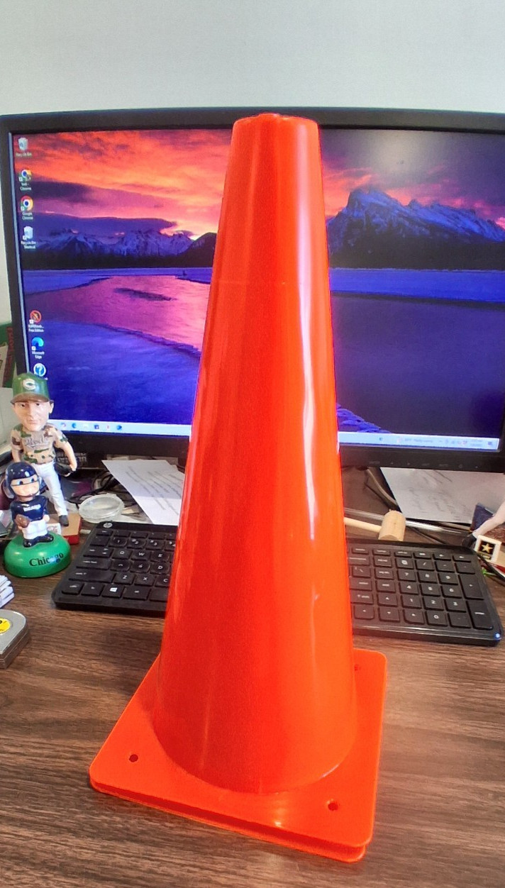(1 PC) 12" TRAFFIC SAFETY CONES PARKING CONSTUCTION ROAD MULTIPURPOSE EMERGENCY