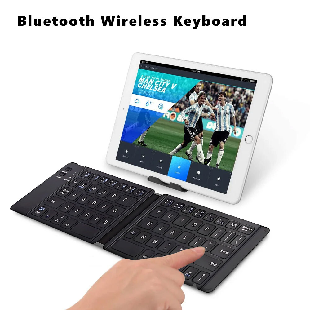 Mini Compat Foldable Wireless Keyboard For PC/iPhone/Android Cellphone Recharge