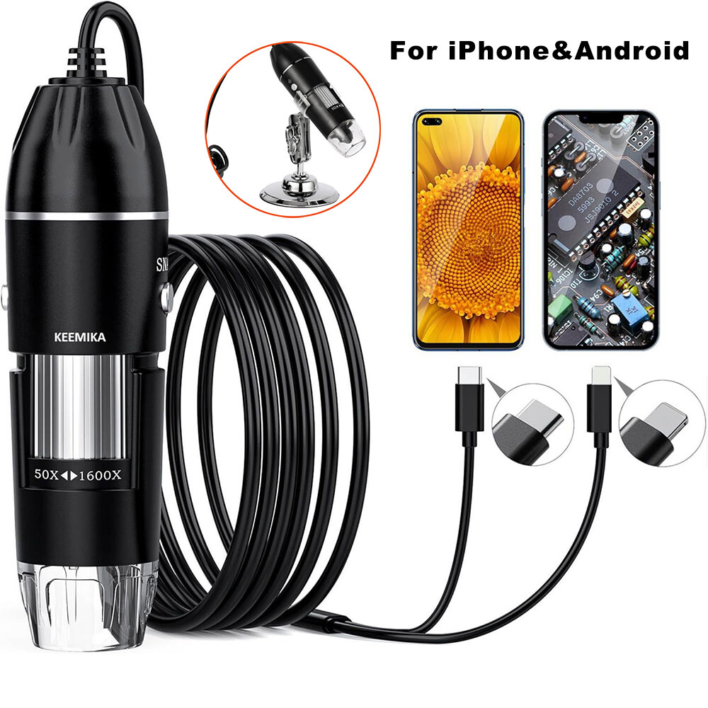 1600x Zoom 8 LED HD USB Microscope Digital Magnifier Endoscope Video Camera US