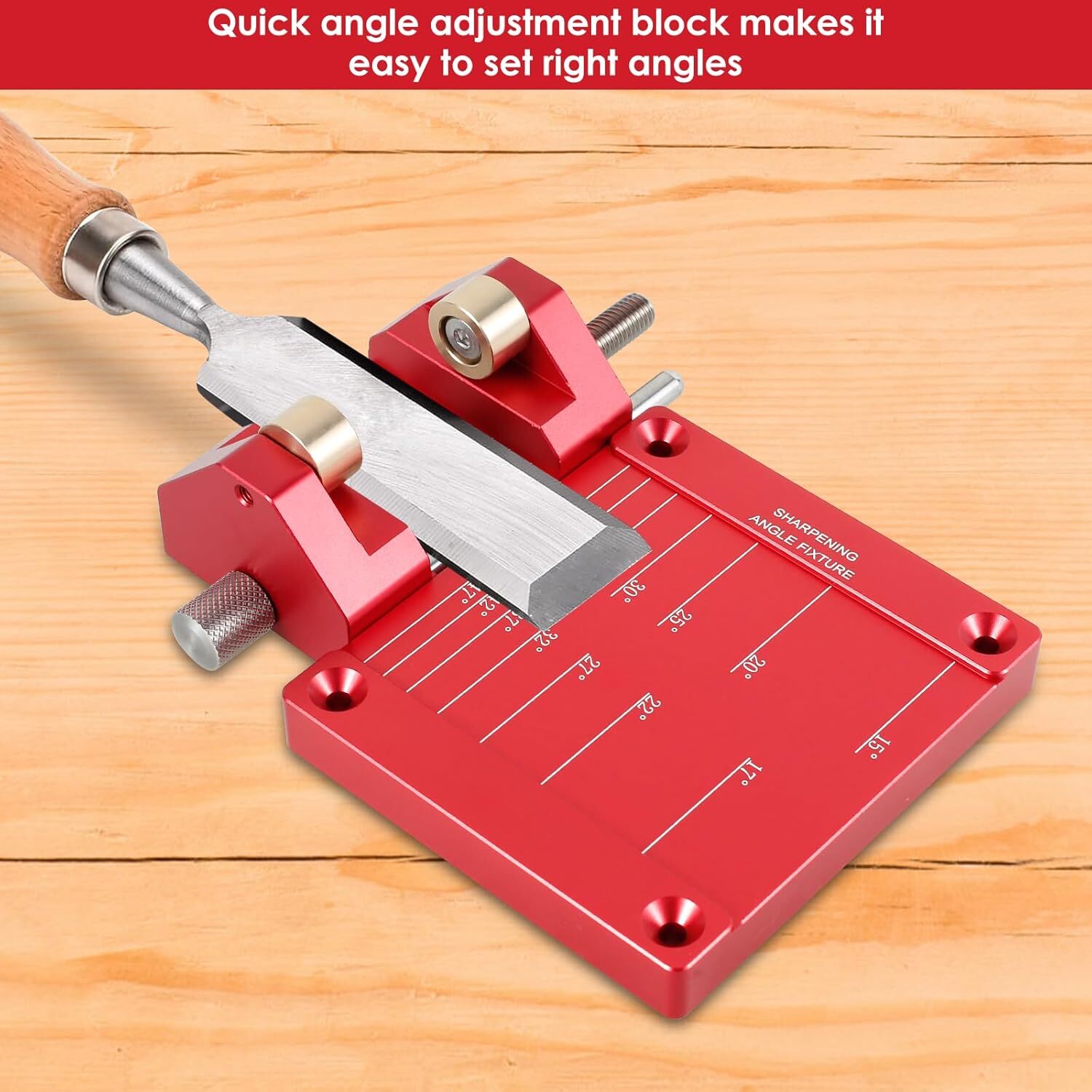 Honing Guide System Chisel Sharpening Jig Kit Wide Range 5/32″ to 3″ @