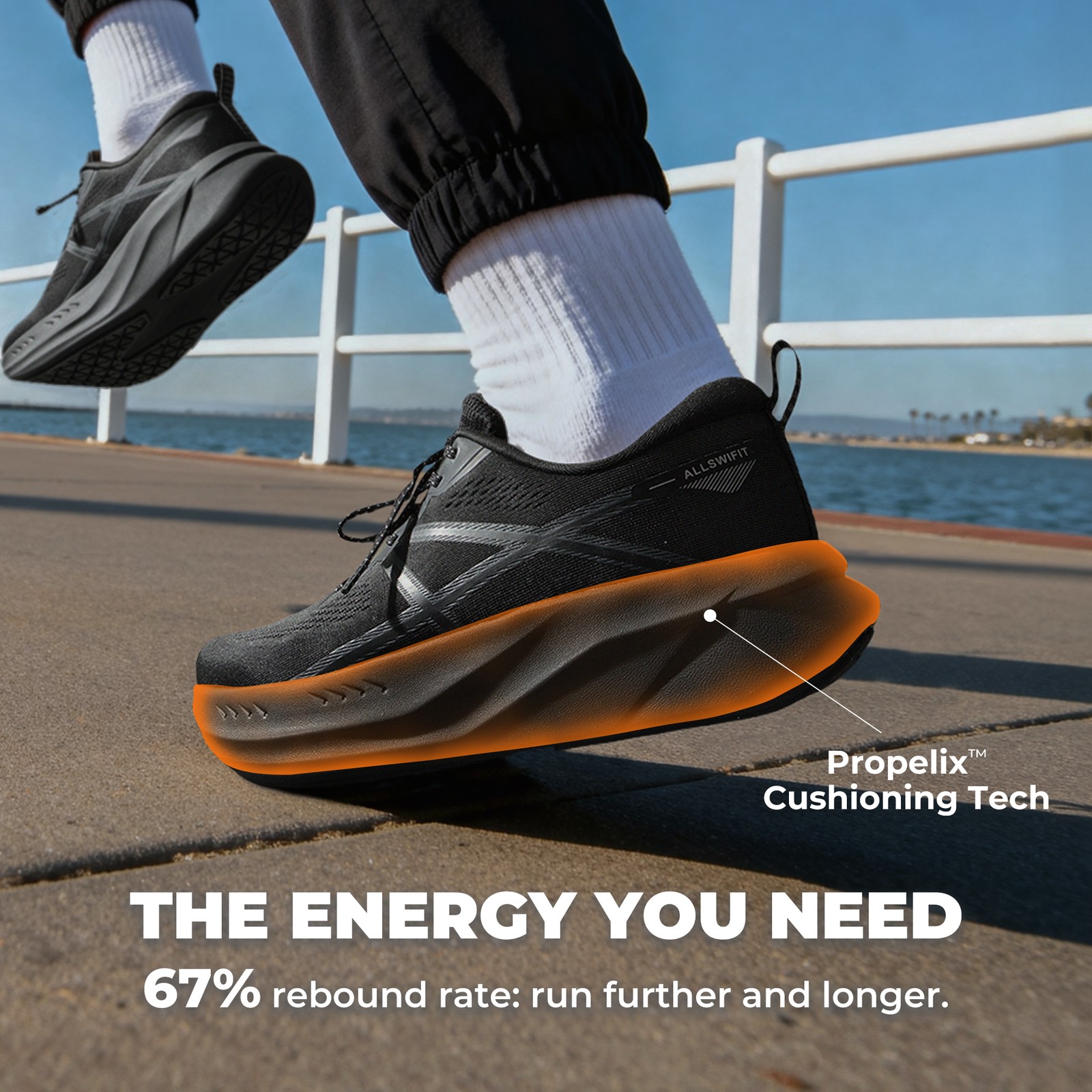 Men's Athletic Arch Support Walking Sneakers Comfortable Tennis Running Shoes
