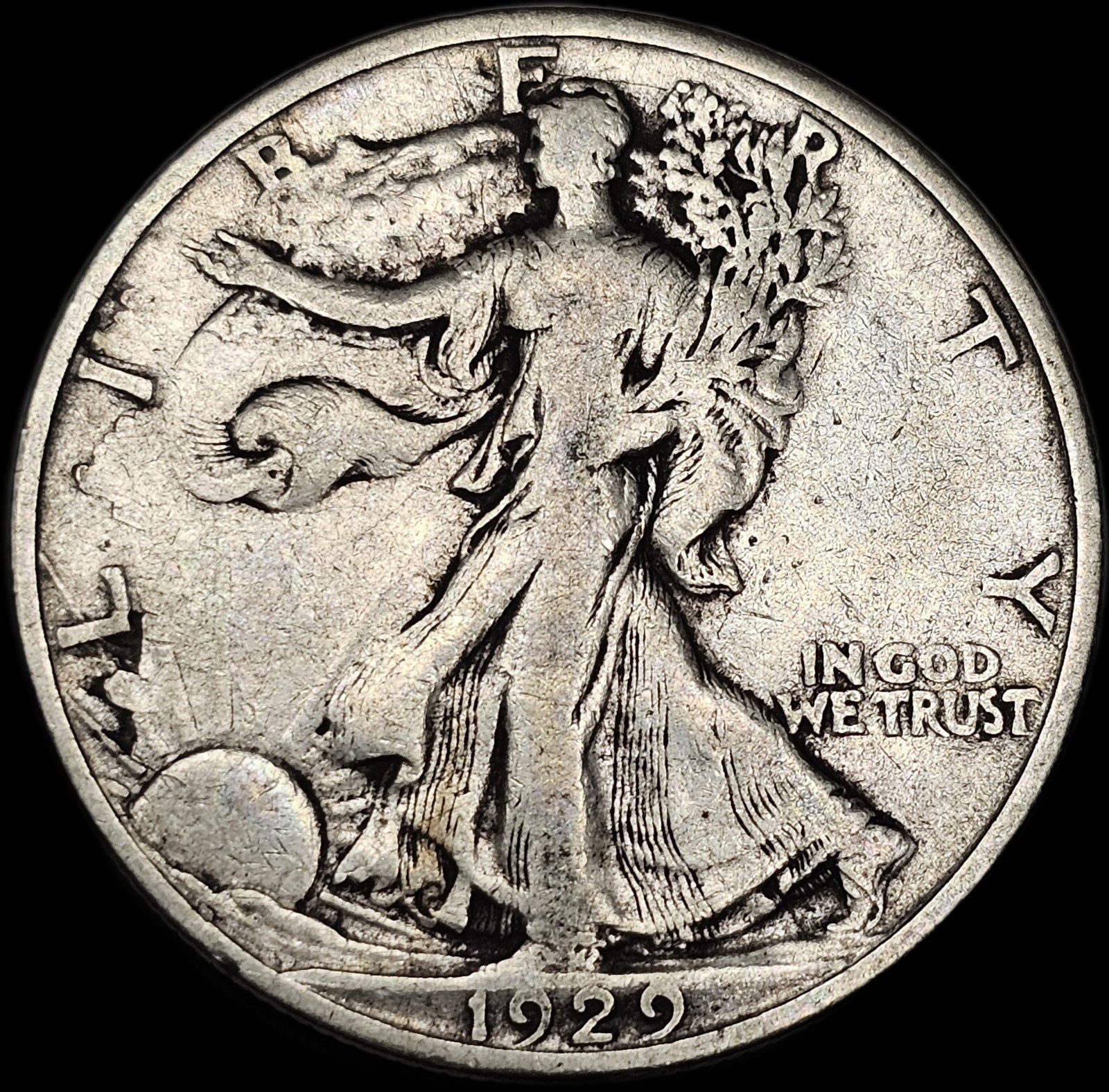 1929-S Liberty Walking 50¢ Half Dollar VF+