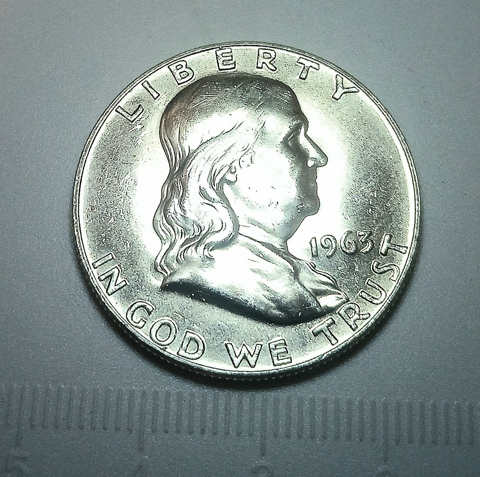 Franklin 1963 D Half Dollar MS FBL Uncirculated Silver