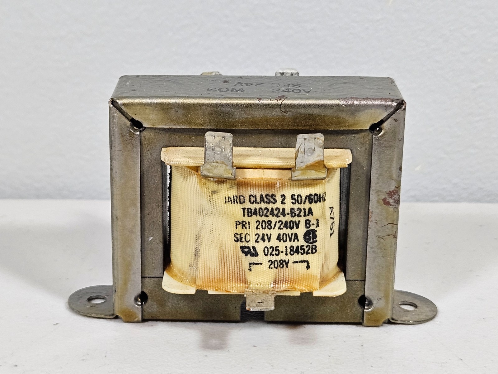 Transformer TB402424-B21A - Jard Class 2- 025-18452B 50/60HZ 208/240V 24V/40VA