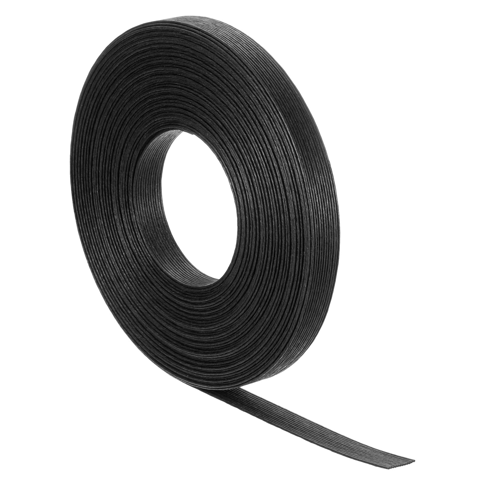 16.4 Yards x 0.6" Paper Rattan Weaving Cane, Weave Supplies, Black