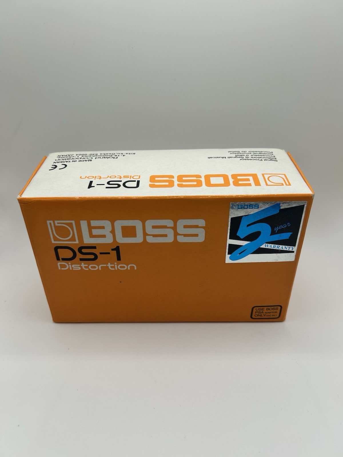 Boss DS-1 Distortion Analog Guitar Effects Pedal vintage original box and manual