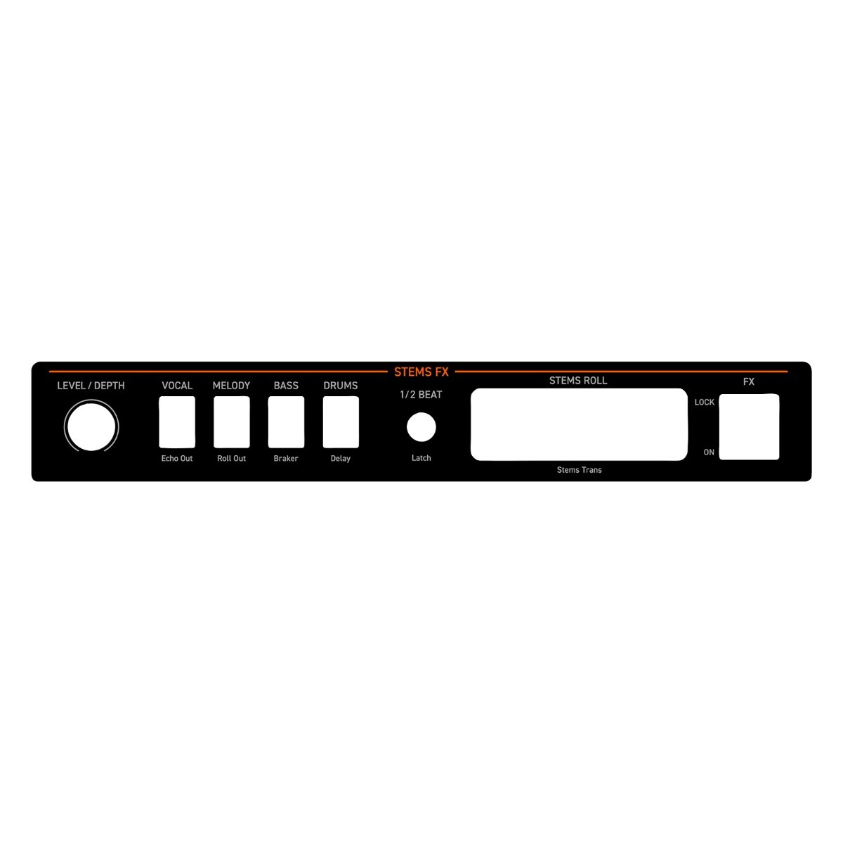 AlphaTheta DDJ-GRV6 4-Channel Stem Rekordbox Serato DJ Controller, Road Case
