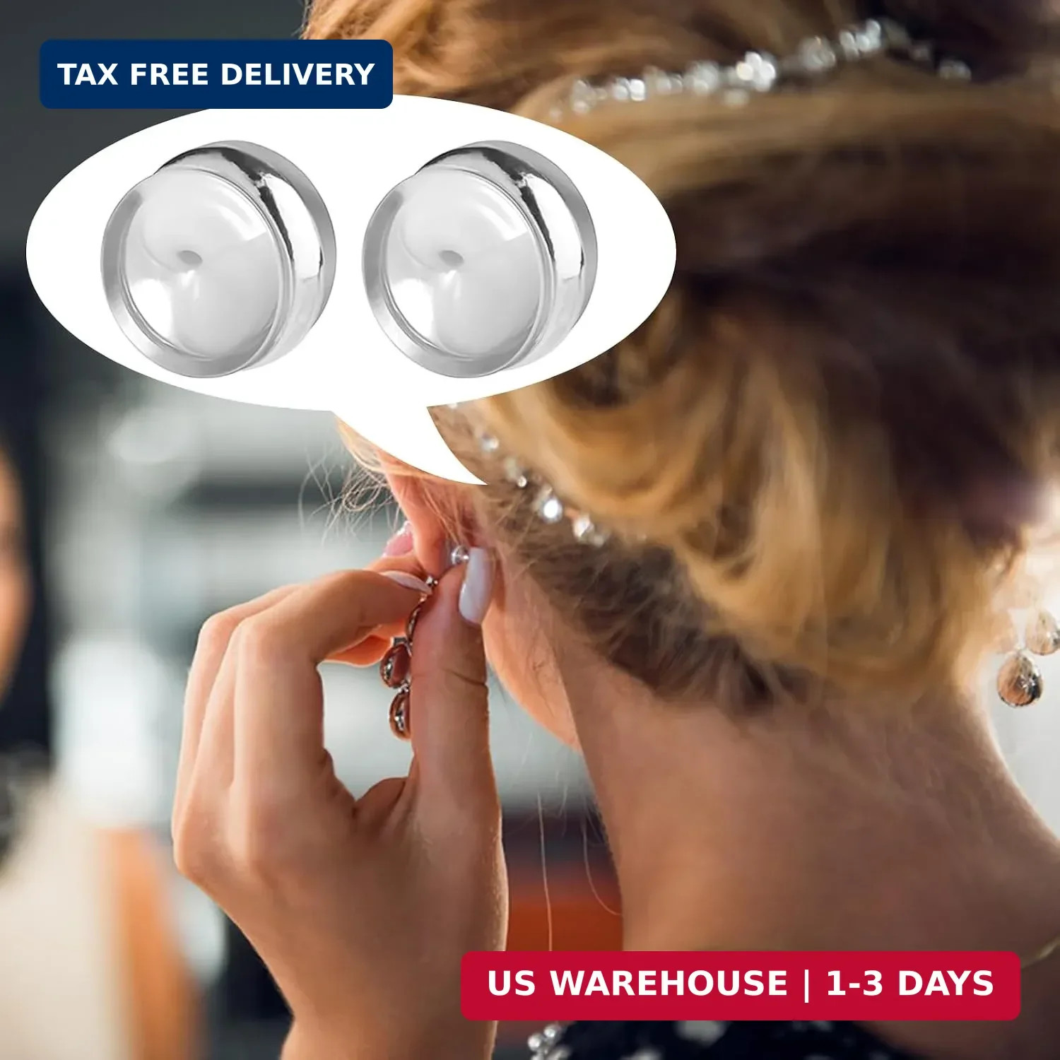 6 Pcs Locking Earring Lifters Replacements, Tight Earring Lifter Backers | Secur